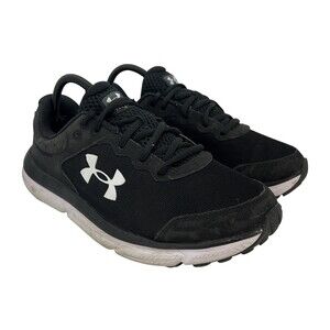 Under Armour Charged Assert 10 Shoes Unisex Size 10 Black Sneakers 3026180-001